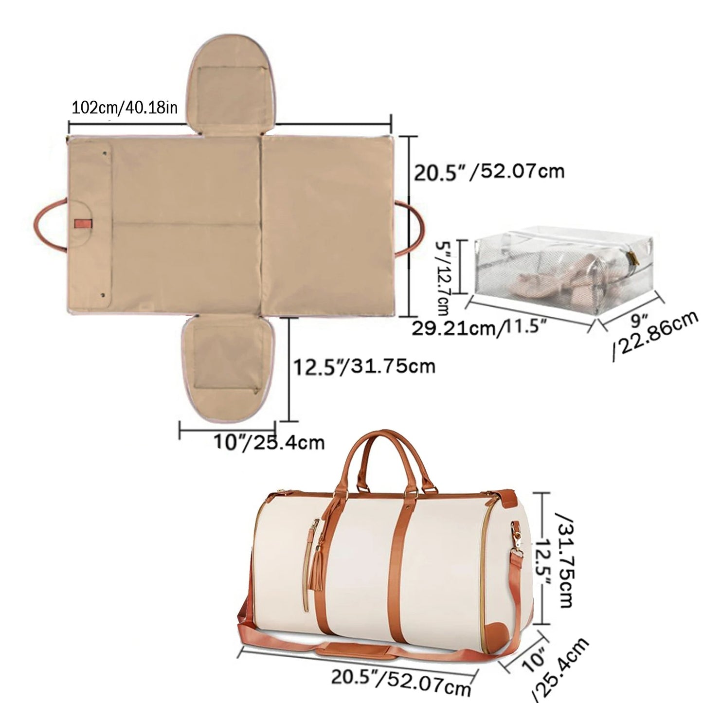 Sac de voyage pliable