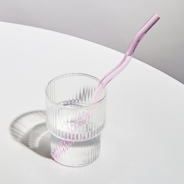 Pailles en verre colorées et torsadées-TwistSip™