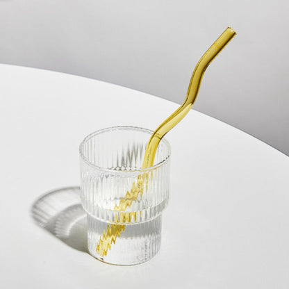 Pailles en verre colorées et torsadées-TwistSip™