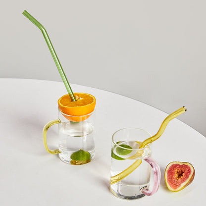 Pailles en verre colorées et torsadées-TwistSip™