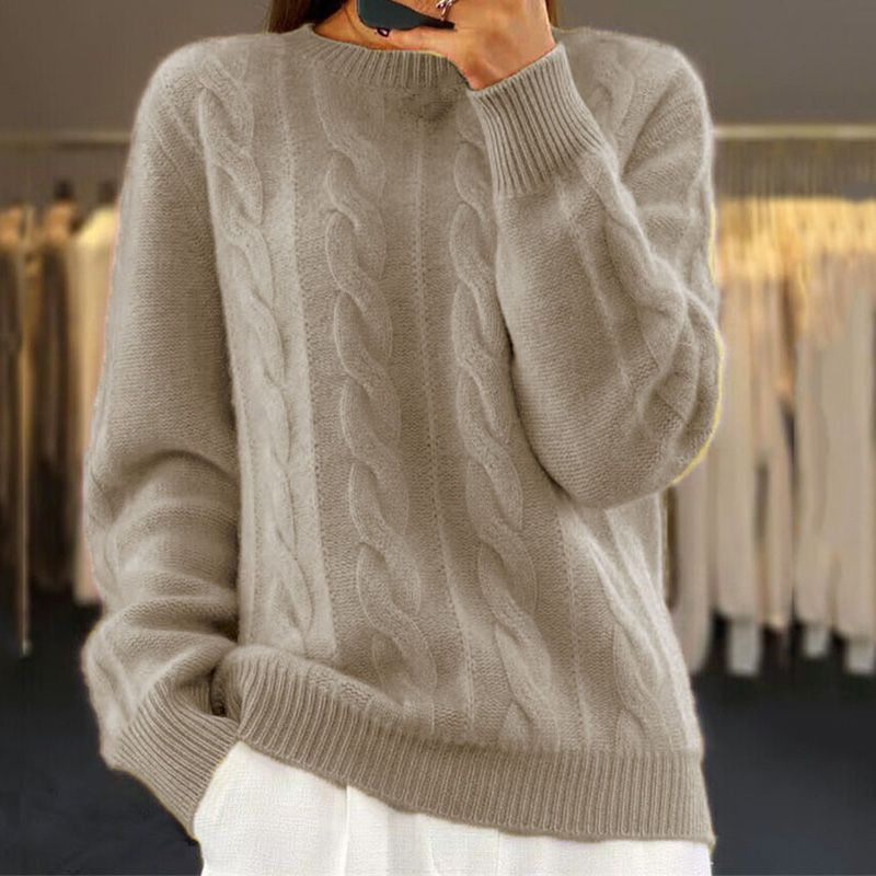 Pull en maille chaude en laine - Camille